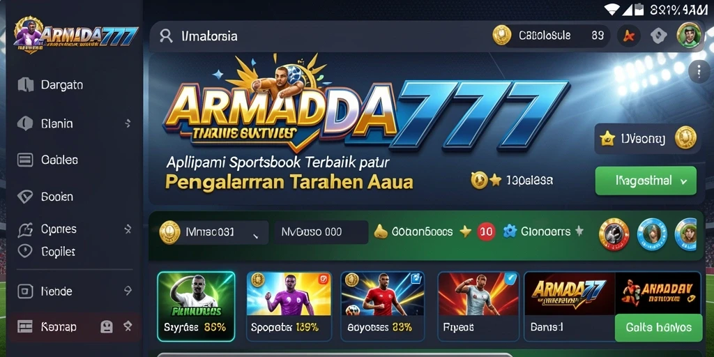 Tampilan menarik dan fitur intuitif dari ARMADA777 yang membuat taruhan mudah.
