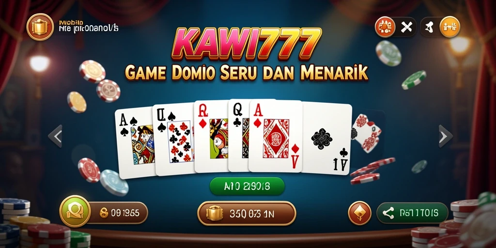 Tangkapan layar KAWI777 menampilkan gameplay seru Domino.