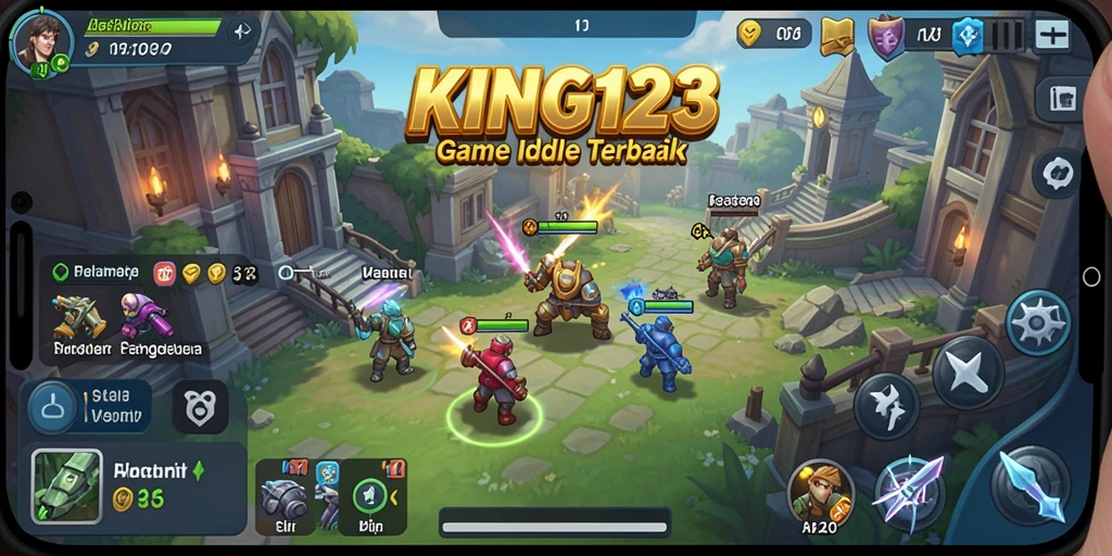 Screenshot gameplay <strong>KING123</strong> yang menunjukkan strategi Idle yang menarik.
