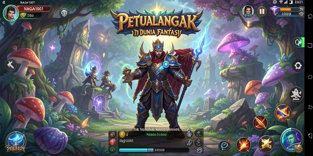 Screenshot gameplay dari NAGA1001 menampilkan petualangan yang seru dan karakter yang dinamis.