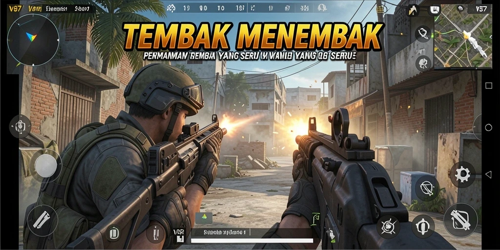 Tangkapan layar V87 menampilkan aksi seru dari gameplay TPS.